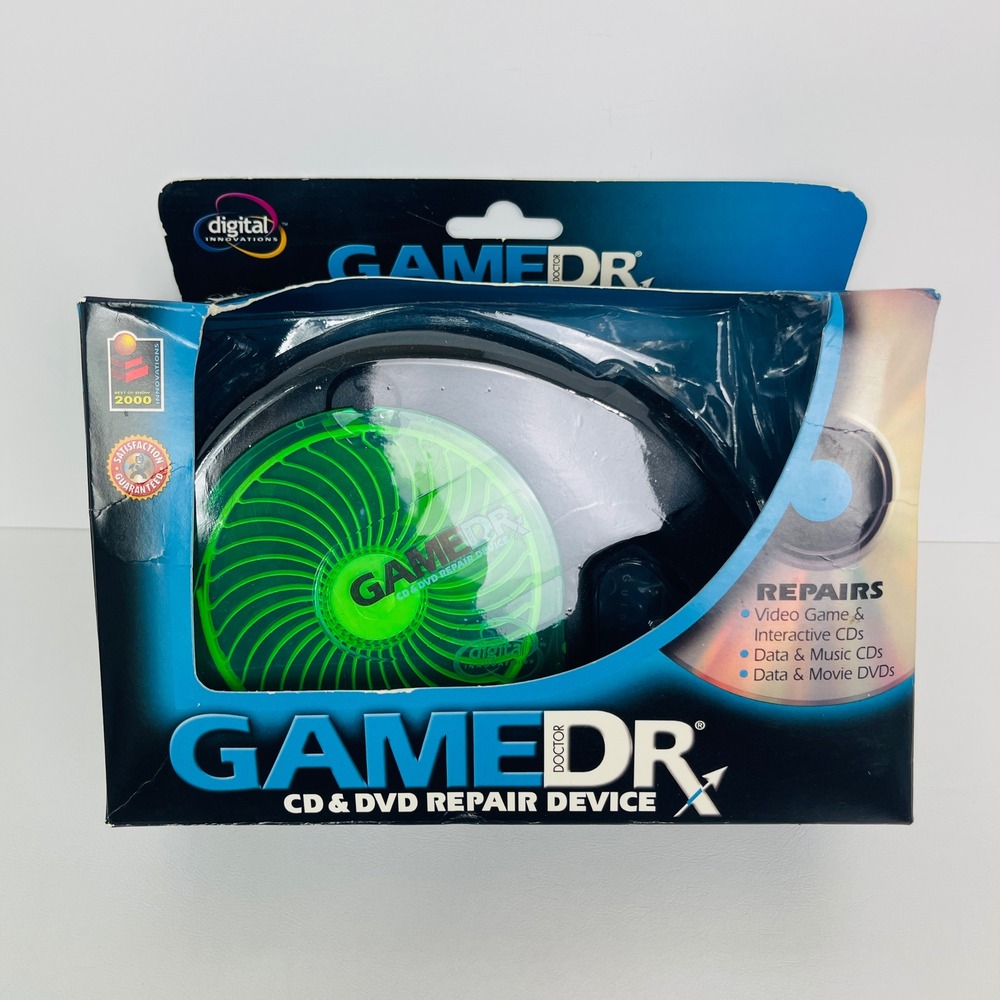 Digital Innovations GameDr CD DVD Repair Device Black Green